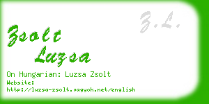 zsolt luzsa business card